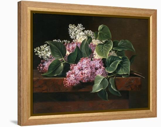 Lilac on a Ledge-Johan Laurentz Jensen-Framed Premier Image Canvas