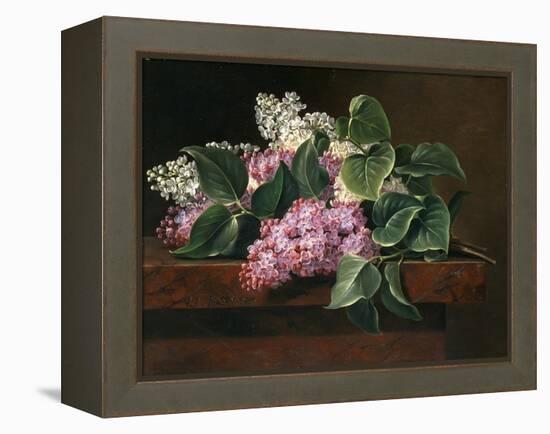 Lilac on a Ledge-Johan Laurentz Jensen-Framed Premier Image Canvas