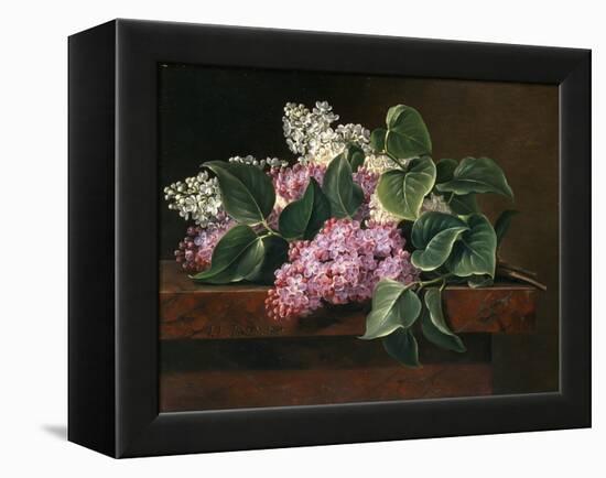 Lilac on a Ledge-Johan Laurentz Jensen-Framed Premier Image Canvas