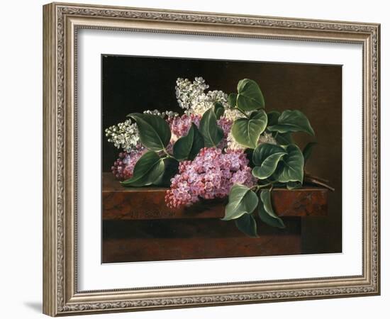 Lilac on a Ledge-Johan Laurentz Jensen-Framed Giclee Print