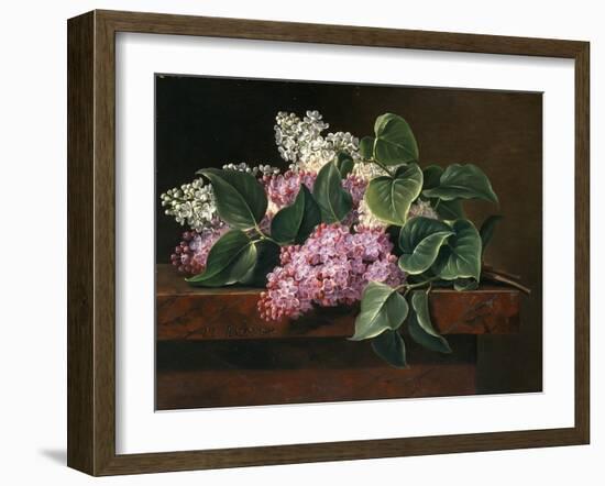 Lilac on a Ledge-Johan Laurentz Jensen-Framed Giclee Print