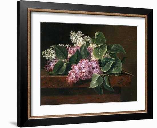 Lilac on a Ledge-Johan Laurentz Jensen-Framed Giclee Print