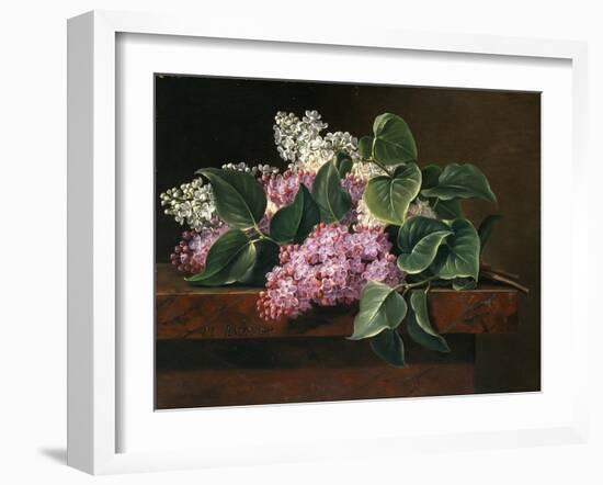 Lilac on a Ledge-Johan Laurentz Jensen-Framed Giclee Print