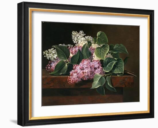 Lilac on a Ledge-Johan Laurentz Jensen-Framed Giclee Print