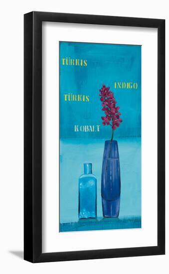 Lilac on Blue-Anna Flores-Framed Art Print