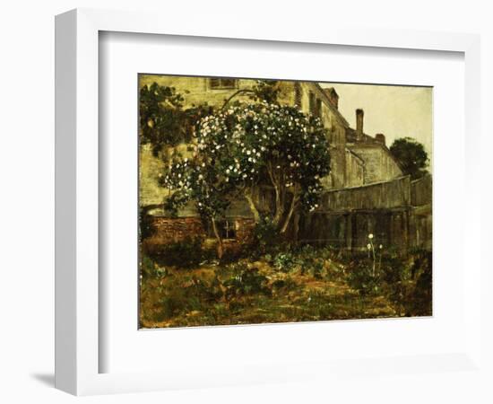 Lilac Time, C.1884-Childe Hassam-Framed Giclee Print