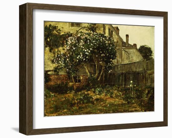 Lilac Time, C.1884-Childe Hassam-Framed Giclee Print