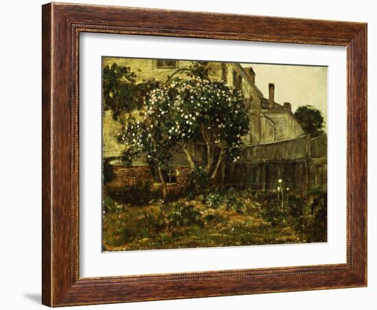 Lilac Time, C.1884-Childe Hassam-Framed Giclee Print