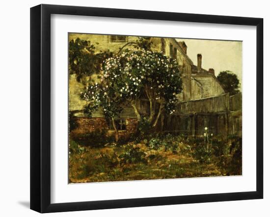 Lilac Time, C.1884-Childe Hassam-Framed Giclee Print