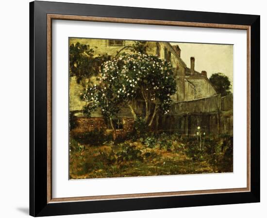 Lilac Time, C.1884-Childe Hassam-Framed Giclee Print