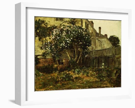 Lilac Time, C.1884-Childe Hassam-Framed Giclee Print
