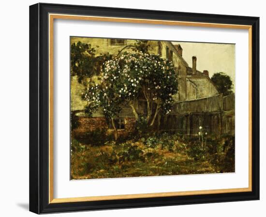 Lilac Time, C.1884-Childe Hassam-Framed Giclee Print