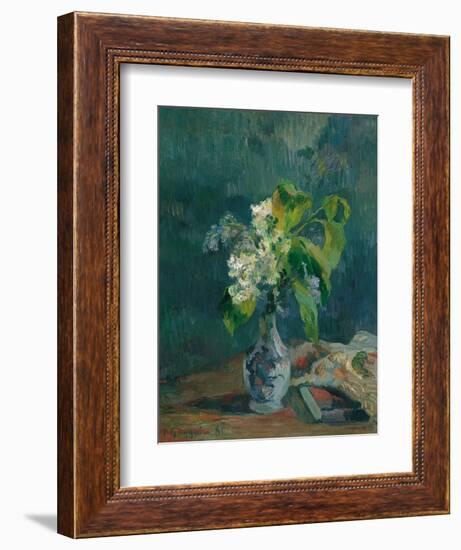 Lilacs, 1885-Paul Gauguin-Framed Giclee Print