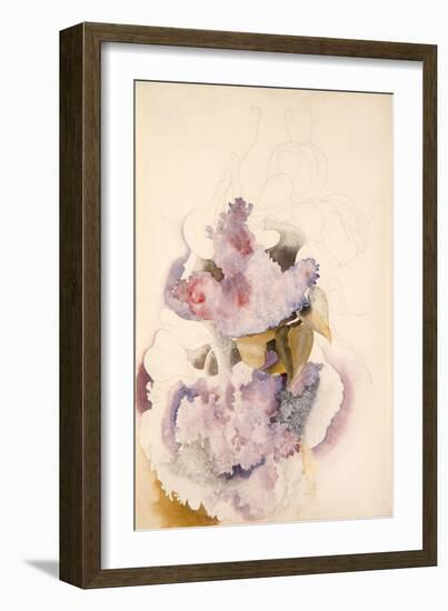 Lilacs, C.1917 (W/C on Paper)-Charles Demuth-Framed Giclee Print