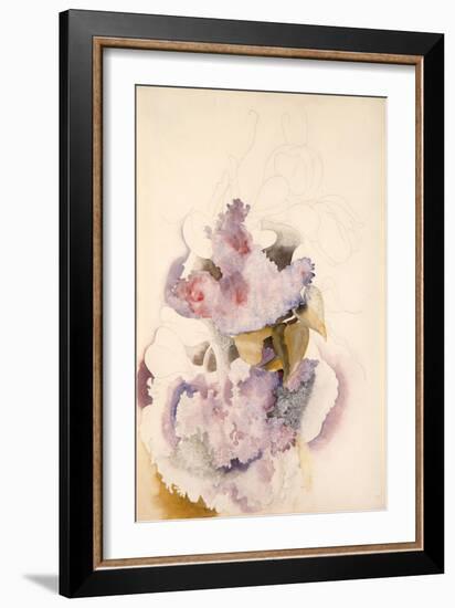 Lilacs, C.1917 (W/C on Paper)-Charles Demuth-Framed Giclee Print