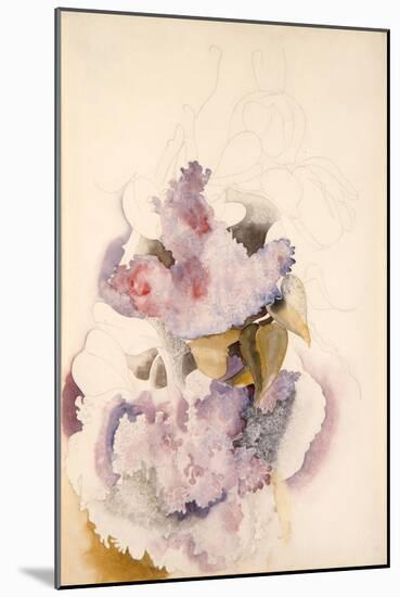 Lilacs, C.1917 (W/C on Paper)-Charles Demuth-Mounted Giclee Print