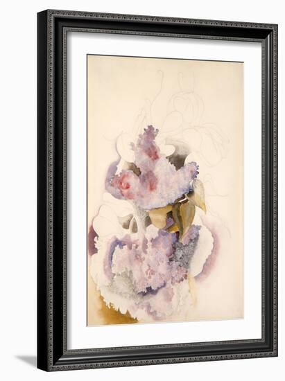 Lilacs, C.1917 (W/C on Paper)-Charles Demuth-Framed Giclee Print