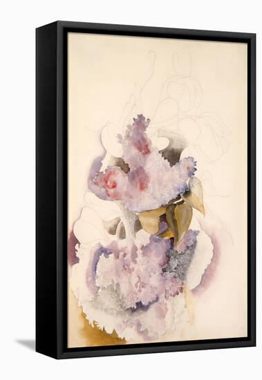 Lilacs, C.1917 (W/C on Paper)-Charles Demuth-Framed Premier Image Canvas