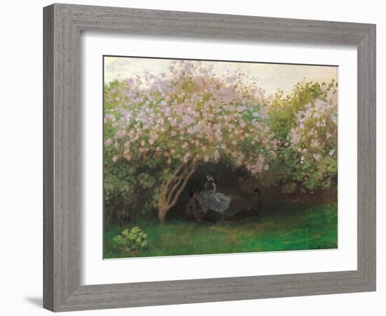 Lilacs. Grey Weather-Claude Monet-Framed Art Print