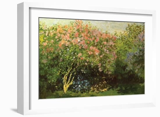 Lilacs in the Sun-Claude Monet-Framed Art Print