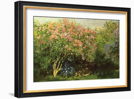 Lilacs in the Sun-Claude Monet-Framed Art Print