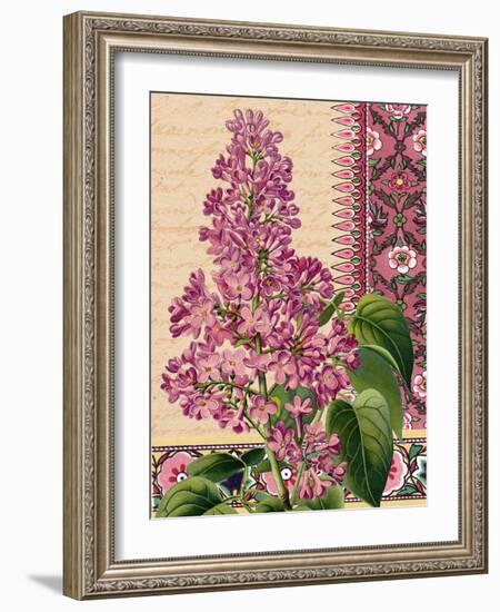 Lilacs on Love Letters-Piddix-Framed Art Print