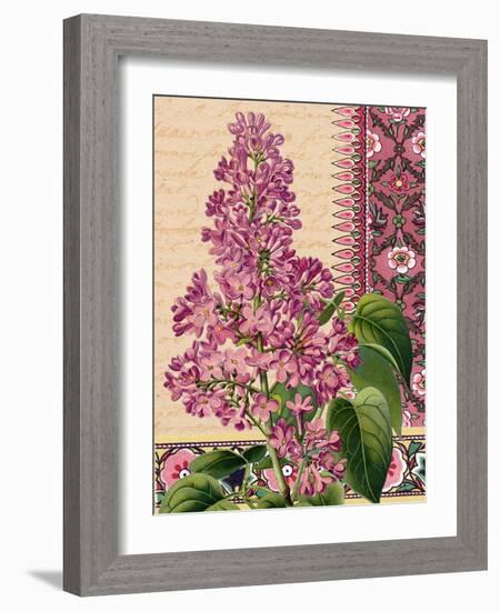 Lilacs on Love Letters-Piddix-Framed Art Print