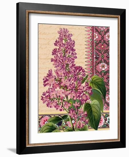 Lilacs on Love Letters-Piddix-Framed Art Print