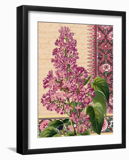 Lilacs on Love Letters-Piddix-Framed Art Print