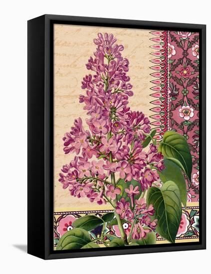 Lilacs on Love Letters-Piddix-Framed Stretched Canvas