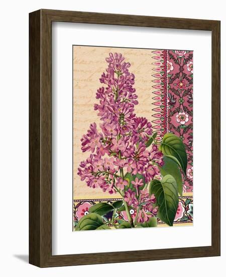 Lilacs on Love Letters-Piddix-Framed Art Print