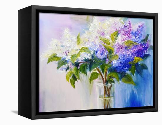 Lilacs-Valenty-Framed Stretched Canvas