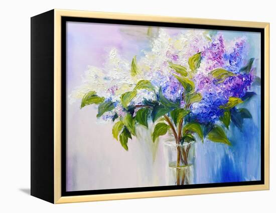 Lilacs-Valenty-Framed Stretched Canvas