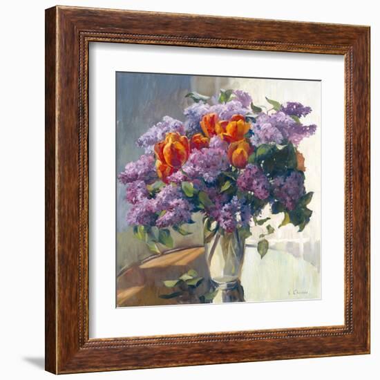 Lilacs-Valeriy Chuikov-Framed Art Print