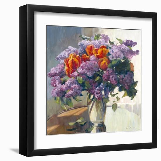 Lilacs-Valeriy Chuikov-Framed Art Print