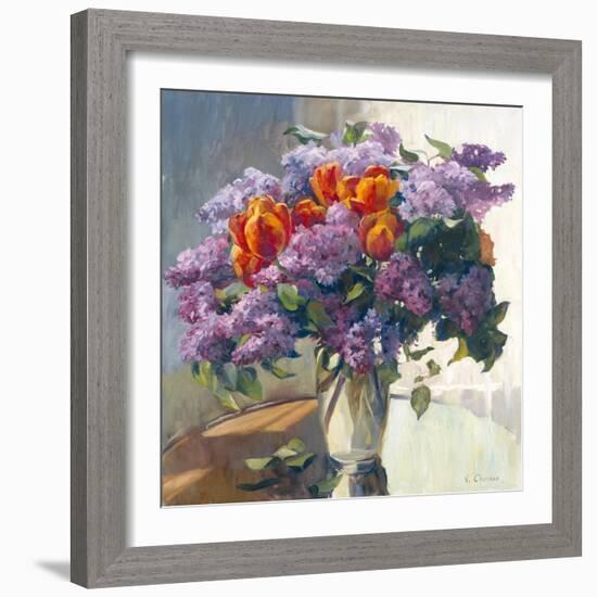 Lilacs-Valeriy Chuikov-Framed Art Print