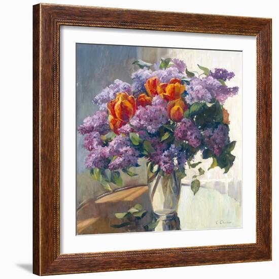 Lilacs-Valeriy Chuikov-Framed Art Print