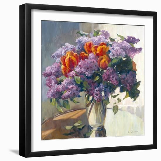 Lilacs-Valeriy Chuikov-Framed Art Print