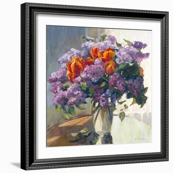 Lilacs-Valeriy Chuikov-Framed Art Print