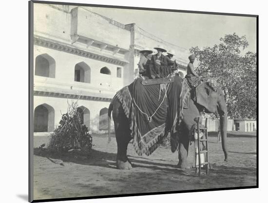 Lilah Wingfield, Arthur Brodrick, Judy Smith and Sylvia Brooke on the Maharaja of Jaipur's State…-English Photographer-Mounted Photographic Print