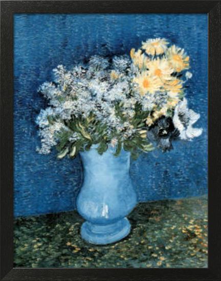 Lilas et Marguerites-Vincent van Gogh-Framed Poster
