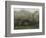Lilas, temps gris, ou Le repos sous les lilas, jardin de Monet à Argenteuil-Claude Monet-Framed Giclee Print