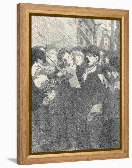 Lile Des Baisers from Chansons De Femmes, 1897-Theophile Alexandre Steinlen-Framed Premier Image Canvas