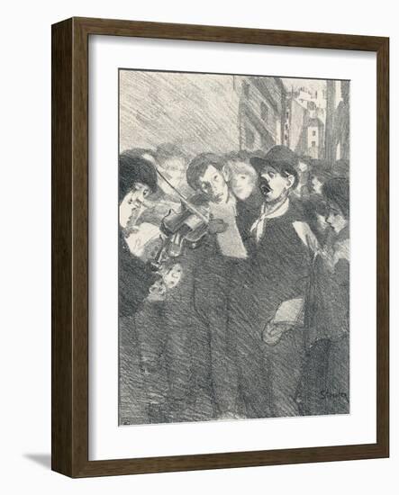 Lile Des Baisers from Chansons De Femmes, 1897-Theophile Alexandre Steinlen-Framed Giclee Print