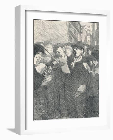 Lile Des Baisers from Chansons De Femmes, 1897-Theophile Alexandre Steinlen-Framed Giclee Print