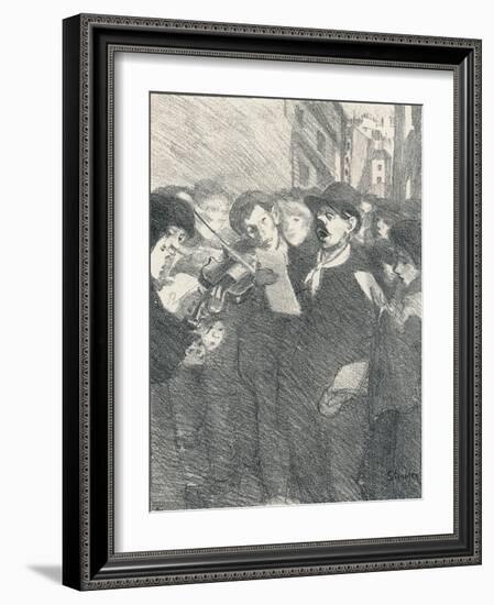 Lile Des Baisers from Chansons De Femmes, 1897-Theophile Alexandre Steinlen-Framed Giclee Print