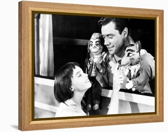 Lili, Leslie Caron, Mel Ferrer, 1953-null-Framed Stretched Canvas