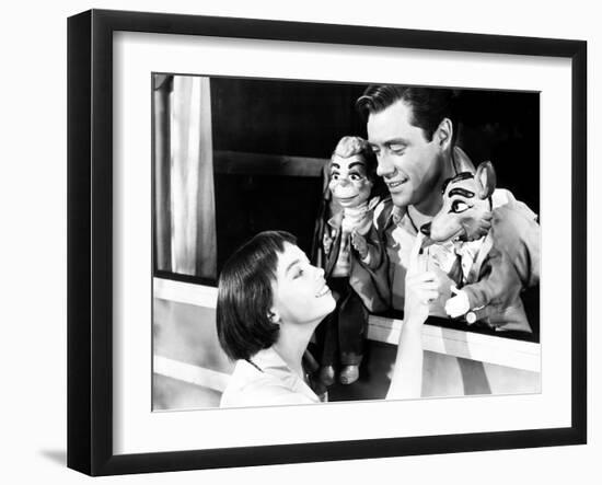 Lili, Leslie Caron, Mel Ferrer, 1953-null-Framed Photo