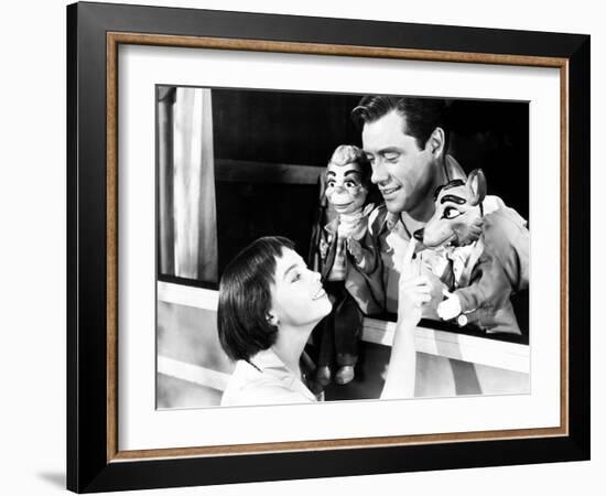 Lili, Leslie Caron, Mel Ferrer, 1953-null-Framed Photo