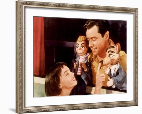 Lili, Leslie Caron, Mel Ferrer, 1953-null-Framed Photo